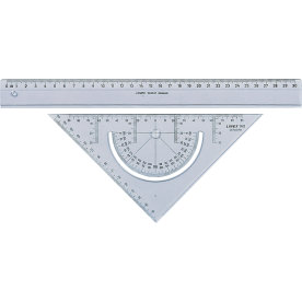 Linex 2602 skolset med linjal och geometritriangel