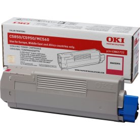 Lasertoner OKI 43865722 Röd 6000 sidor