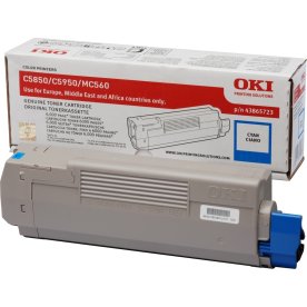 Lasertoner OKI 43865723 Blå 6000 sidor