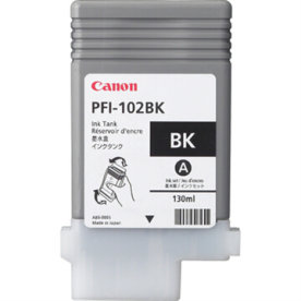 Bläckpatron Canon PFI-102BK Svart 130 ml