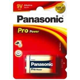 Panasonic str. 9V Pro Power Gold batteri, 1stk
