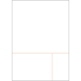 Neutralt ark A4 med giro perforationer 2000 ark