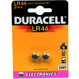 Duracell LR44/AG13 knappcellsbatterier, 2 st