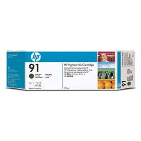Bläckpatron HP 91/C9464A Mattsvart 775 ml