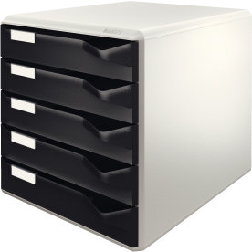 Leitz förvaringsbox med 5 lådor, svart