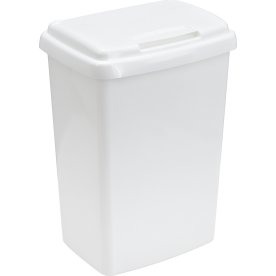 Affaldsspand i plast 50 l. hvid