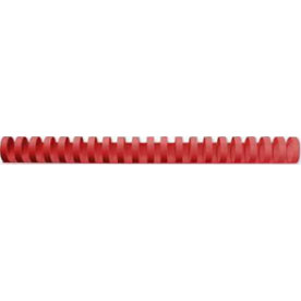GBC Plast Spiralryg A4, 21 ringe, 16mm, rød