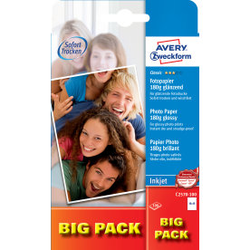 Avery Inkjet fotopapper, glansigt, 10x15 / 180 g /