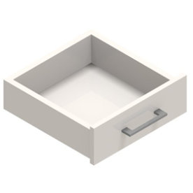 Jive+ enkel låda utan lås, vit dekorlaminat D42 cm