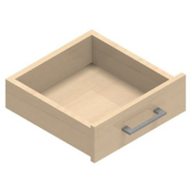 Jive+ enkel låda med lås björkfanér Djup 42 cm