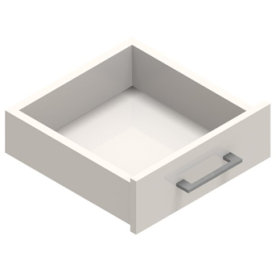 Jive+ enkel låda med lås vit dekorlaminat D42 cm