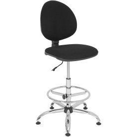 Smart Alu arbetsstolar inkl. fotring, svart tyg