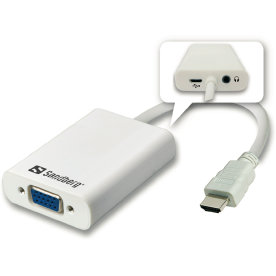 Sandberg HDMI to VGA + Audio Converter