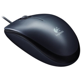 Logitech M90 Mus med sladd, svart