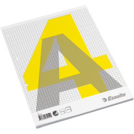 Esselte standardblock A4, rutat, topplimmat