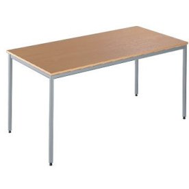 Matsalsbord 160x80 cm Bok Alufärgat underrede