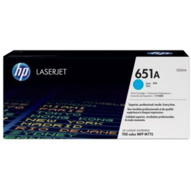 HP 651A/CE341A lasertoner, blå, 16 000 s