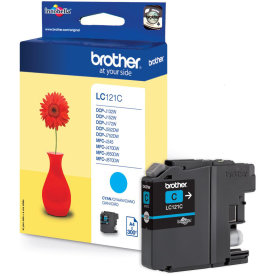Brother LC121C bläckpatron, cyan, 300 sidor