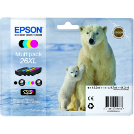 Bläckpatron Epson T2636 XL Flerpack 4 färger