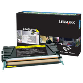 Lasertoner Lexmark X746A1YG Gul 7000 sidor