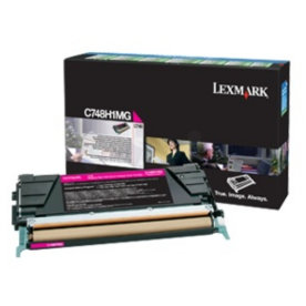 Lasertoner Lexmark C748H3MG Röd 10 000 sidor