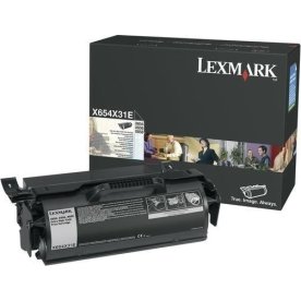 Lasertoner Lexmark X654X31E Svart 36 000 sidor