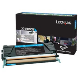 Lasertoner Lexmark X748H3CG Blå 10 000 sidor