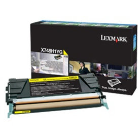 Lasertoner Lexmark X748H3YG Gul 10 000 sidor