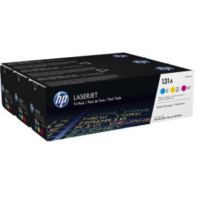HP 131A/U0SL1AM lasertoner, flerpack CYM