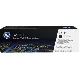 HP 131X/CF210XD lasertoner, sort, 2x2400 s.