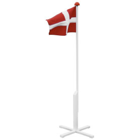 Flaggstång med Dannebrogflagga, 150 cm
