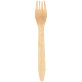 Træbestik gaffel 16,5cm