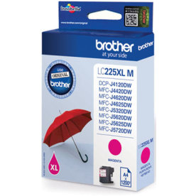 Brother LC225XLM bläckpatron, magenta, 1200 s