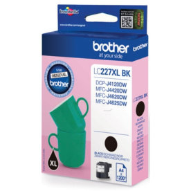 Brother LC227XLBK bläckpatron, svart, 1200 s