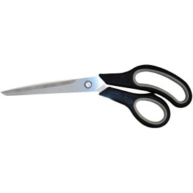 Sax 25,5 cm, svart med gummigrepp