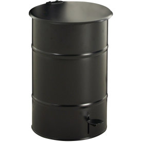 RETRO avfallsbehållare 30 l, fotpedal, svart