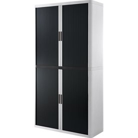 Paperflow Easy Office 2 m, 4 hyllor, vit/svart