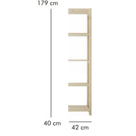 ABC Tillbyggnadsdel, HxBxD: 179x42x40 cm, natur