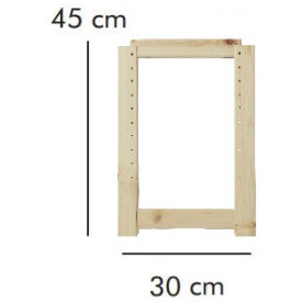 ABC Gavel HxD: 45x30 cm, natur