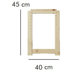 ABC Gavel HxD: 45x40 cm, natur