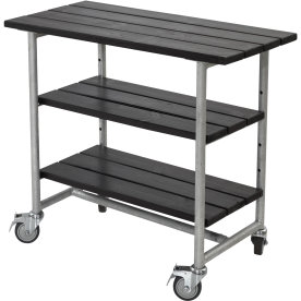 Grillbord Plus Urban 2 hyllor Svart