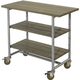 Grillbord Plus Urban 2 hyllor Gråbrun