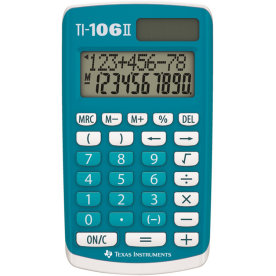 Texas TI-106 II Räknare, solar