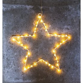 Liva Stjärna, 80 LED, Ø70 cm, vit