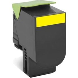 Lasertoner Lexmark 80C2SYE Gul 2000 sidor