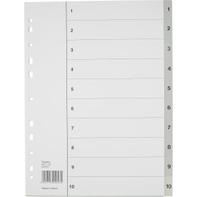 Register Budget A4 1-10 Plast