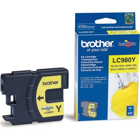 Brother LC980Y bläckpatron, gul, 260 s