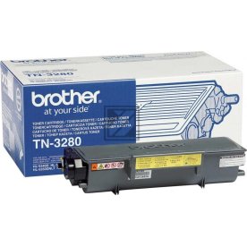 Brother TN3280 lasertoner, sort, 8000s