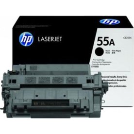 HP CE255A lasertoner, sort, 6000s