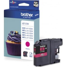 Brother Bläckpatron LC123M Magenta 600 s